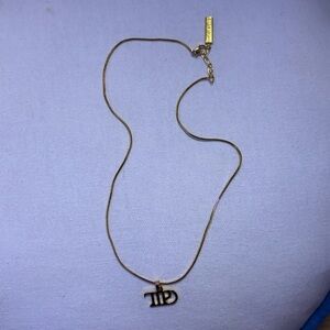tortured poets: TTPD gold necklace!  Taylor swift